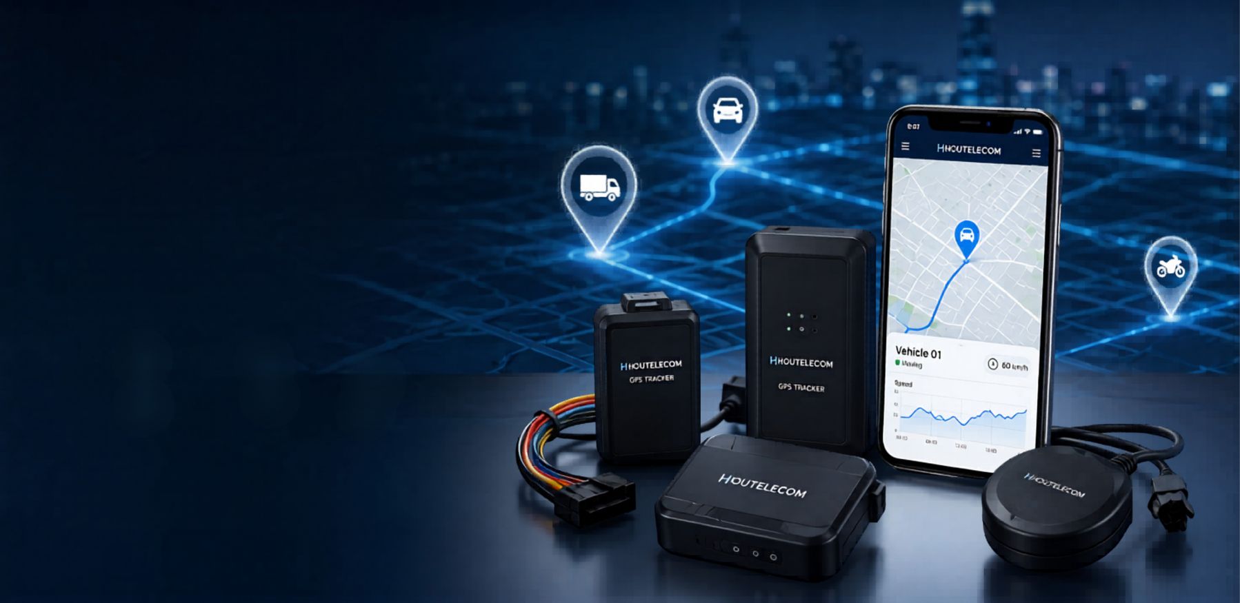 Système anti-vol GPS Houtelecom – Protection véhicules Maroc