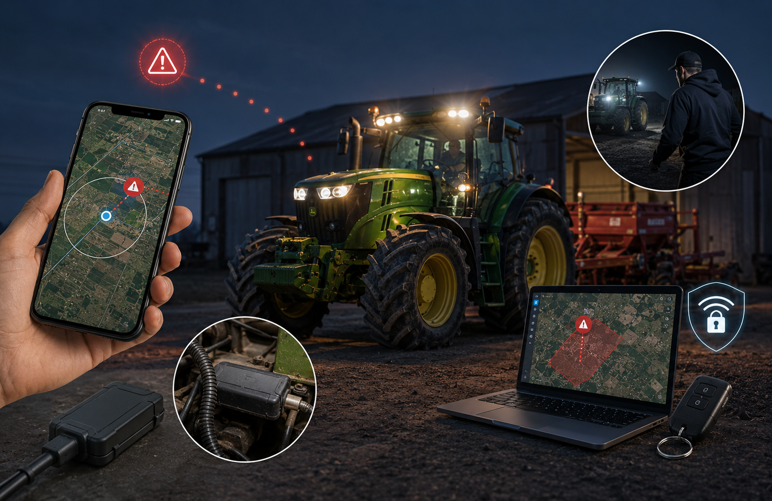 Protection anti-vol matériel agricole GPS Maroc