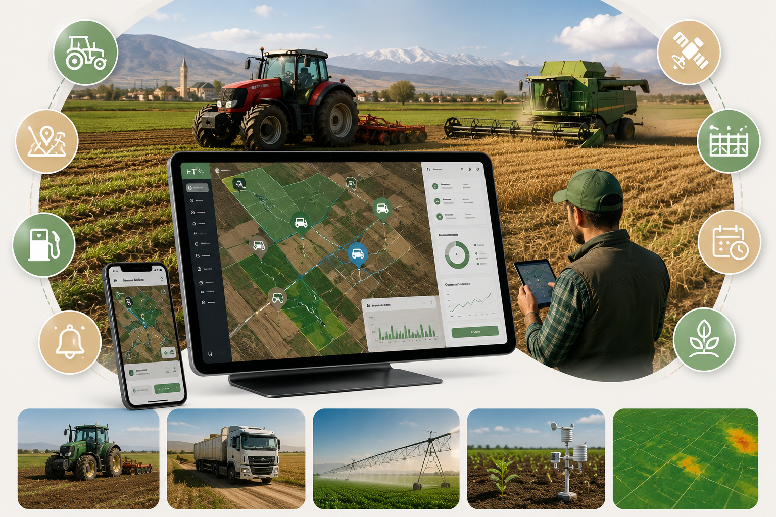 GPS agriculture Maroc tracteurs