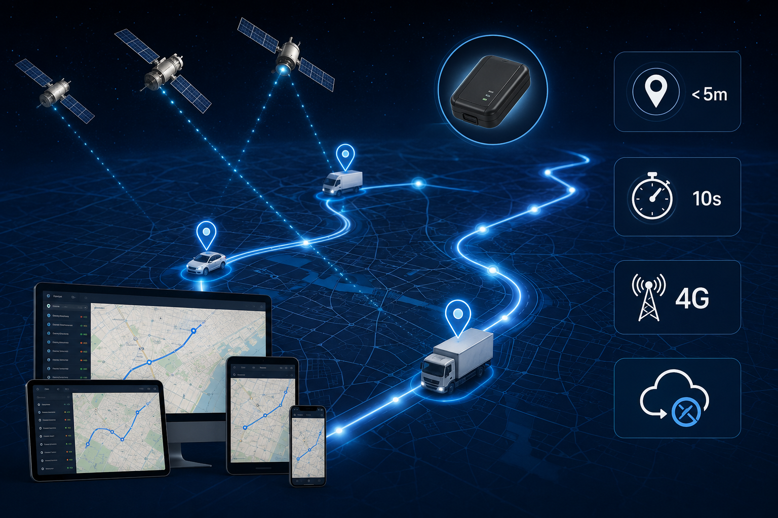 Dashboard GPS tracking professionnel Maroc